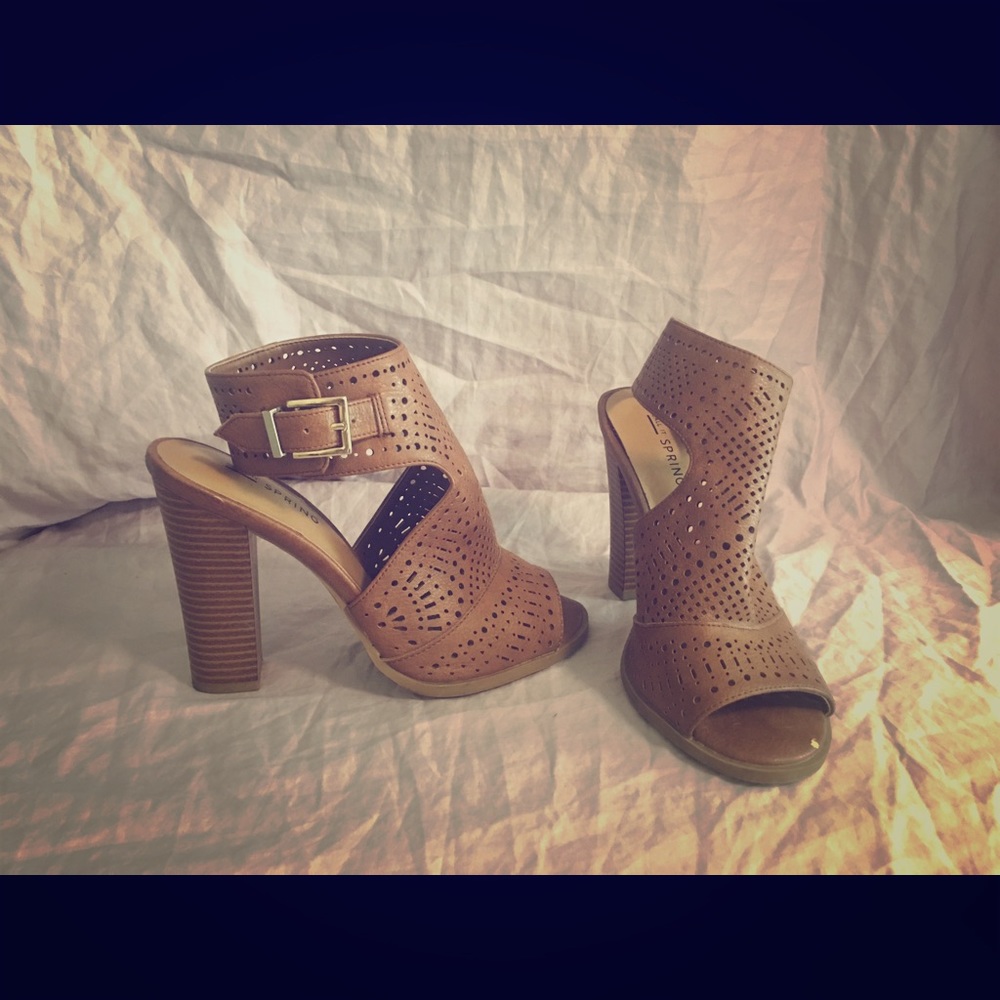Open toe heels